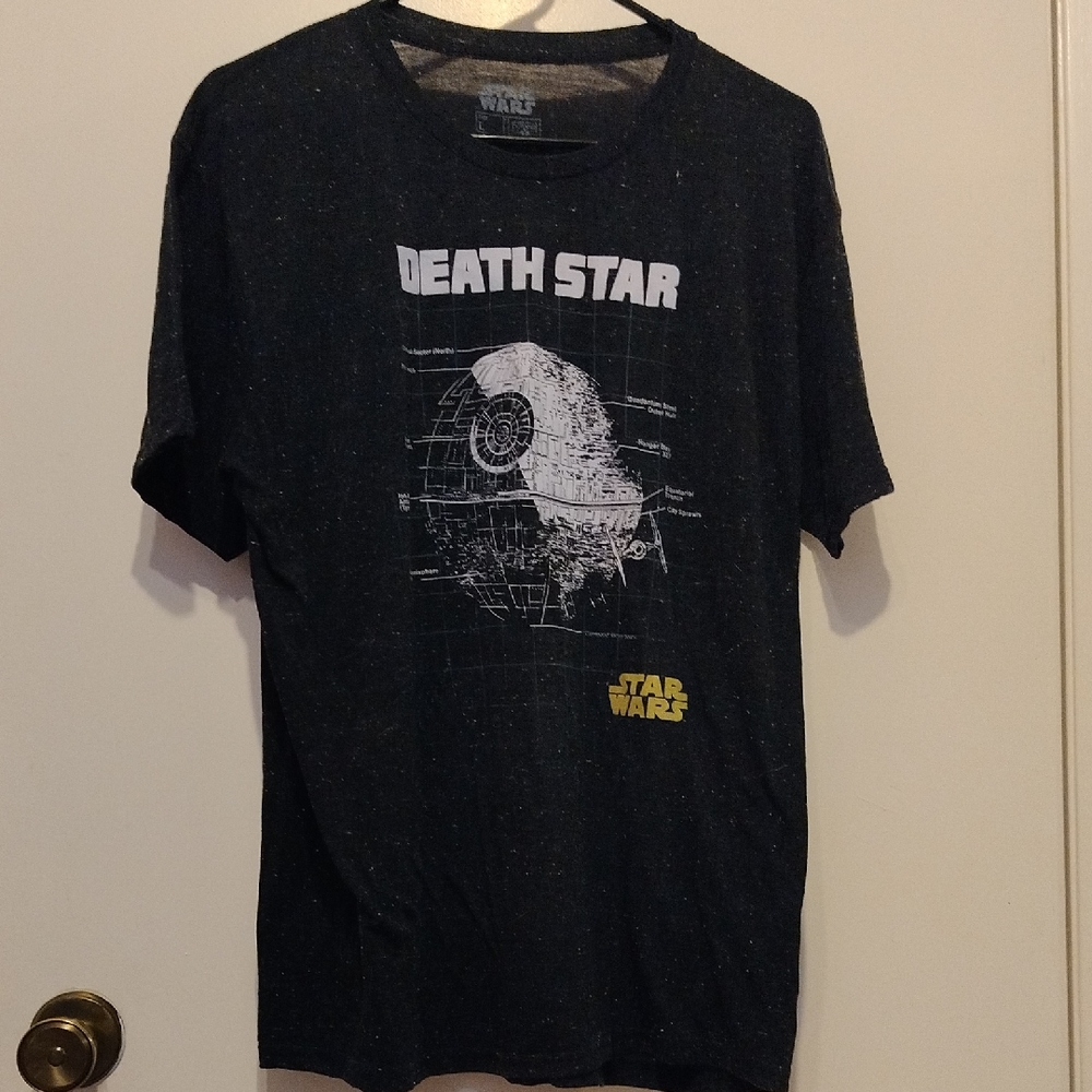 Star Wars Black and White Death Star Tee